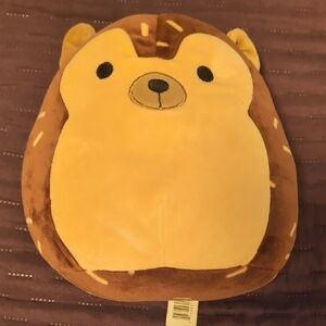 Squishmallows Brown and Cream Hedgehog Plush